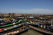 Inle Lake Myanmar. The market of the village of Nampan on the eastern lakeshore. 